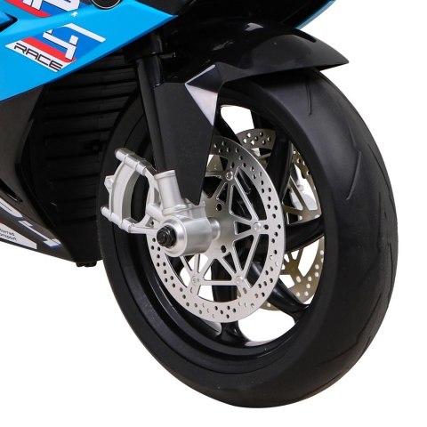 Motor BMW HP4 na akumulator dla dzieci Niebieski + Pomocnicze kółka + Wolny Start + EVA + MP3 LED Motor BMW HP4 na akumulator dla dzieci Niebieski + Pomocnicze kółka + Wolny Start + EVA + MP3 LED