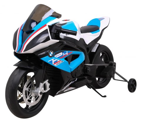 Motor BMW HP4 na akumulator dla dzieci Niebieski + Pomocnicze kółka + Wolny Start + EVA + MP3 LED Motor BMW HP4 na akumulator dla dzieci Niebieski + Pomocnicze kółka + Wolny Start + EVA + MP3 LED