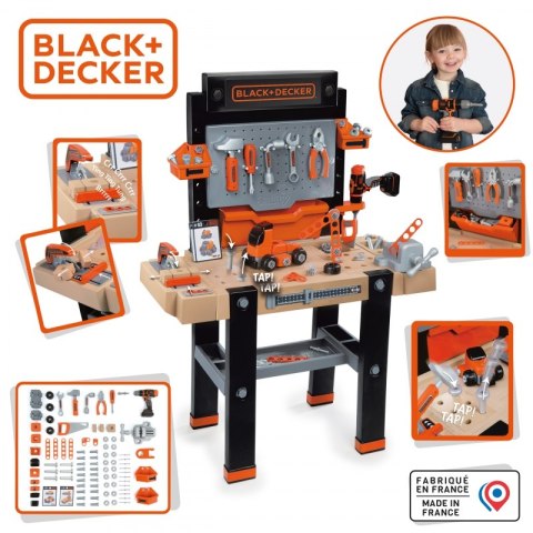 SMOBY Duży Warsztat Black & Decker Bricolo Ultimate + 92 Akcesoria SMOBY Duży Warsztat Black & Decker Bricolo Ultimate + 92 Akcesoria
