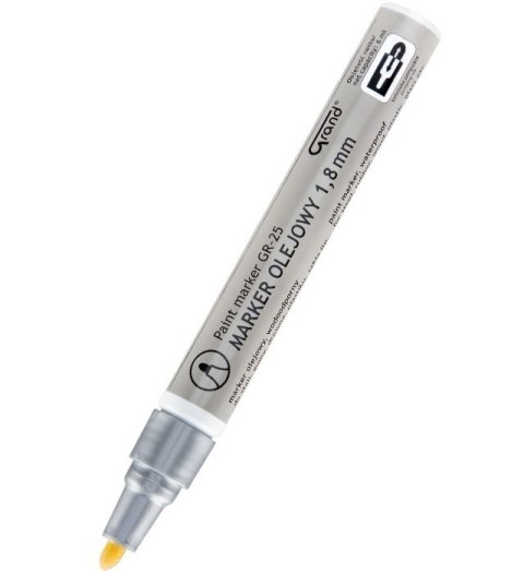 Marker olejowy GR-25 srebrny GRAND Marker olejowy GR-25 srebrny GRAND