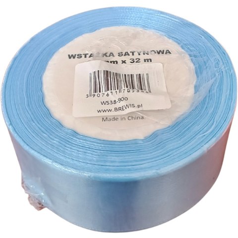 Wstążka satynowa 38mm/32m błękitna 900 BREWIS Wstążka satynowa 38mm/32m błękitna 900 BREWIS