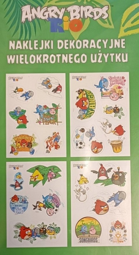 Naklejki A5 kpl 4ark ANGRY BIRDS RIO 6243 INTERDRUK Naklejki A5 kpl 4ark ANGRY BIRDS RIO 6243 INTERDRUK
