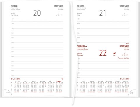 Kalendarz A5 VIVELLA dzienny, granatowy, papier biały 216A5DB Wokół nas Kalendarz A5 VIVELLA dzienny, granatowy, papier biały 216A5DB Wokół nas
