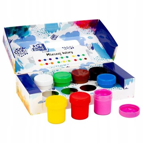 Farby plakatowe 8 kolorów 20ml 400167102 OXFORD Farby plakatowe 8 kolorów 20ml 400167102 OXFORD