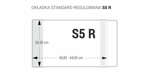 Okładka regulowana S5 - 265 bezbarwna (5 szt.) OZB5-51 BIURFOL Okładka regulowana S5 - 265 bezbarwna (5 szt.) OZB5-51 BIURFOL