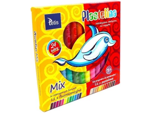 Plastelina 24 kolory 15g KP004-G TETIS Plastelina 24 kolory 15g KP004-G TETIS