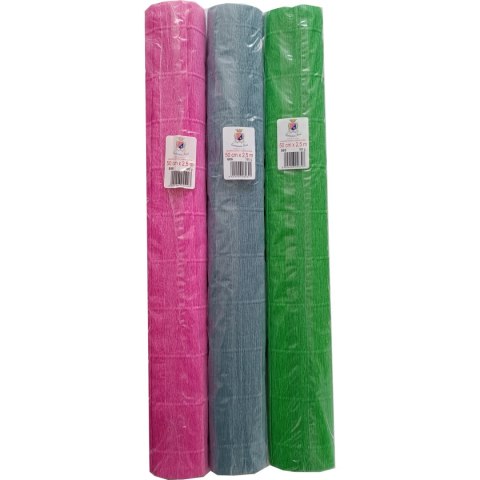 Bibuła karbowana 50x250 mix kolorów GIMAR Bibuła karbowana 50x250 mix kolorów GIMAR