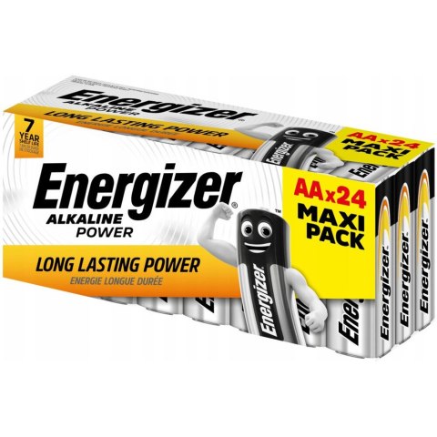 Bateria ENERGIZER Alkaline Power AA/LR6 alkaliczna MAXI PACK pudełko (24szt) Bateria ENERGIZER Alkaline Power AA/LR6 alkaliczna MAXI PACK pudełko (24szt)