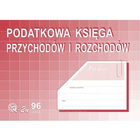 K-2U Podatkowa księga przychodów i rozchodów A4 offset MICHALCZYKiPROKOP K-2U Podatkowa księga przychodów i rozchodów A4 offset MICHALCZYKiPROKOP
