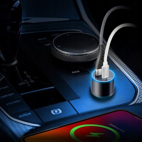 Ładowarka samochodowa 1xUSB-A 3.0 + 1xUSB-C 36W (CC-20Q) EVERACTIVE Ładowarka samochodowa 1xUSB-A 3.0 + 1xUSB-C 36W (CC-20Q) EVERACTIVE