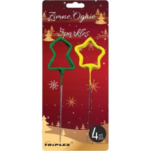 Zimne ognie gwiazdy i choinki 17,5cm (4) TXF-443 ALIGA Zimne ognie gwiazdy i choinki 17,5cm (4) TXF-443 ALIGA