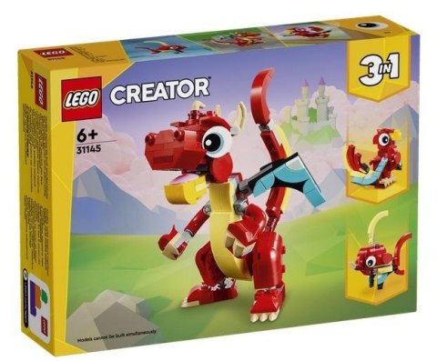 LEGO(R) CREATOR 31145 (4szt) Czerwony smok LEGO(R) CREATOR 31145 (4szt) Czerwony smok