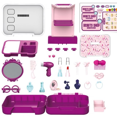 WOOPIE Toaletka Kosmetyczka Salon Urody Przenośny Walizka 2w1 WOOPIE Toaletka Kosmetyczka Salon Urody Przenośny Walizka 2w1