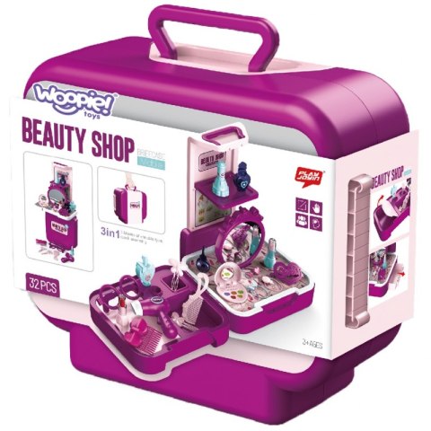WOOPIE Toaletka Kosmetyczka Salon Urody Przenośny Walizka 2w1 WOOPIE Toaletka Kosmetyczka Salon Urody Przenośny Walizka 2w1