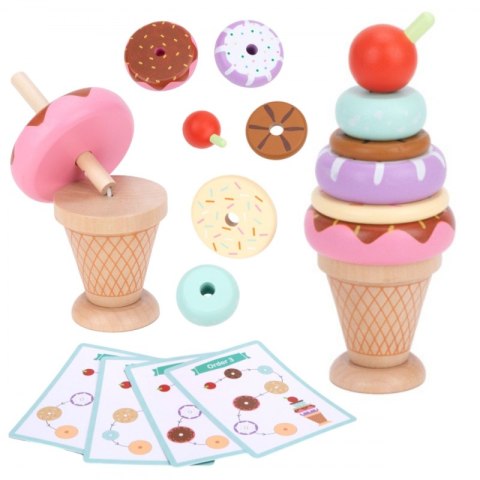 WOOPIE GREEN Drewniane Lody Układanka Montessori Cukiernia 12 el. WOOPIE GREEN Drewniane Lody Układanka Montessori Cukiernia 12 el.