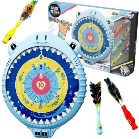 WOOPIE Magnetyczna Gra w Rzutki Dart Tarcza Wesoły Rekinek WOOPIE Magnetyczna Gra w Rzutki Dart Tarcza Wesoły Rekinek