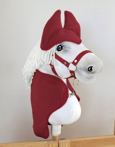 Zestaw dla Hobby Horse A4: derka + nauszniki - bordo Zestaw dla Hobby Horse A4: derka + nauszniki - bordo