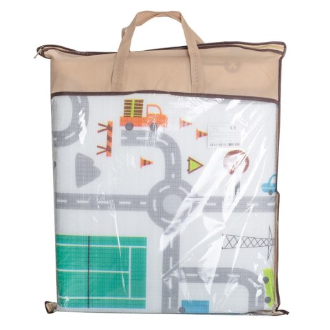 Mata Edukacyjna piankowa dla dzieci miasto 180x200