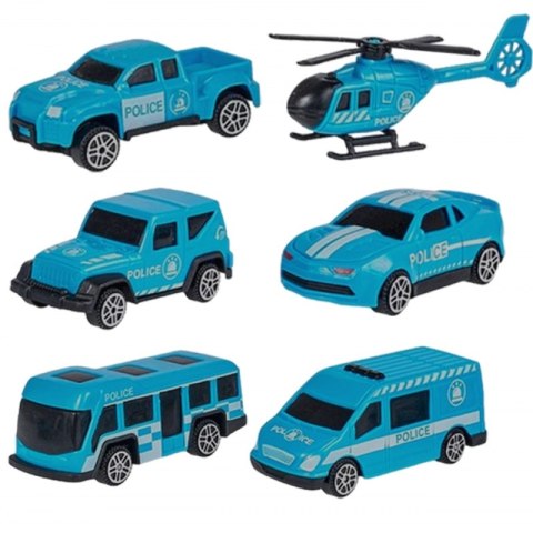 WOOPIE Zestaw Cieżarówka Transporter 3w1 Niebieski Policja WOOPIE Zestaw Cieżarówka Transporter 3w1 Niebieski Policja