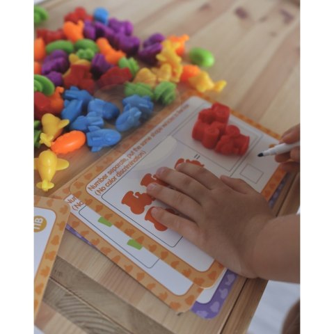 WOOPIE Zestaw Edukacyjny Nauka Liczenia Montessori Sorter Kolorów 16SZT WOOPIE Zestaw Edukacyjny Nauka Liczenia Montessori Sorter Kolorów 16SZT