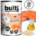 KARMA MOKRA DLA KOTA BULTI BOGATA W ŁOSOSIA BEZ ZBÓŻ WITAMINY TAURYNA 400g