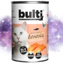 KARMA MOKRA DLA KOTA BULTI BOGATA W ŁOSOSIA BEZ ZBÓŻ WITAMINY TAURYNA 400g