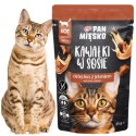 KARMA MOKRA DLA KOTA CIELĘCINA JELEŃ 85G KAWAŁKI MIĘSA W SOSIE BEZ ZBÓŻ