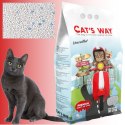 Żwirek bentonitowy dla kotów CAT'S WAY 5l bez zapachu naturalny biały