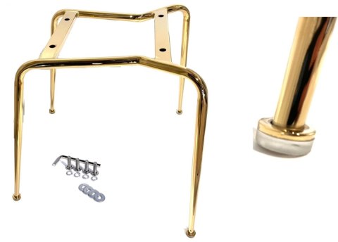 Krzesło tapicerowane CAMILA BLUE VELVET GOLD Krzesło tapicerowane CAMILA BLUE VELVET GOLD
