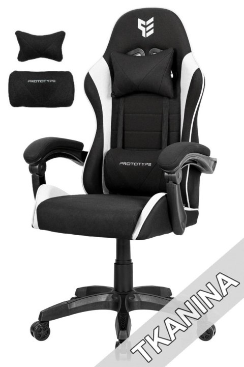 .Fotel obrotowy gamingowy HERO ENZO WHITE FABRIC .Fotel obrotowy gamingowy HERO ENZO WHITE FABRIC