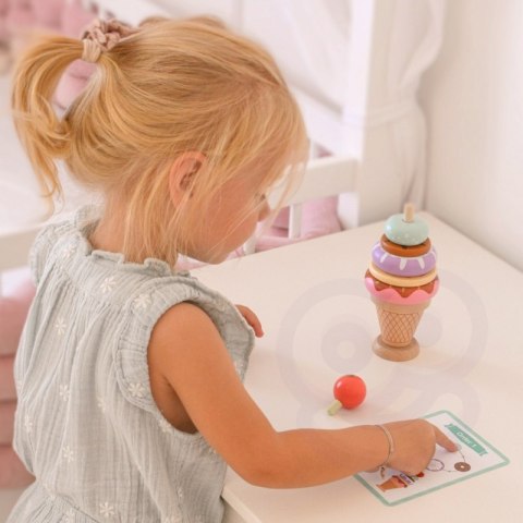 WOOPIE GREEN Drewniane Lody Układanka Montessori Cukiernia 12 el. WOOPIE GREEN Drewniane Lody Układanka Montessori Cukiernia 12 el.
