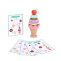 WOOPIE GREEN Drewniane Lody Układanka Montessori Cukiernia 12 el.