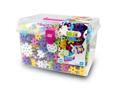 Klocki Meli Constructor Pink Travel Box 1000 el. Klocki Meli Constructor Pink Travel Box 1000 el.