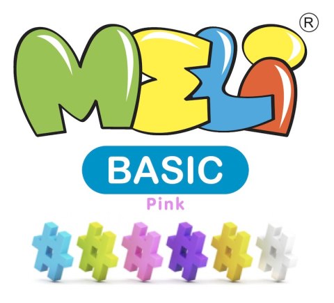 Klocki konstrukcyjne Meli Basic Pink 600 el. Klocki konstrukcyjne Meli Basic Pink 600 el.