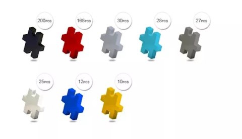 Klocki Meli Minis Fire 2w1 - 500 el. Klocki Meli Minis Fire 2w1 - 500 el.