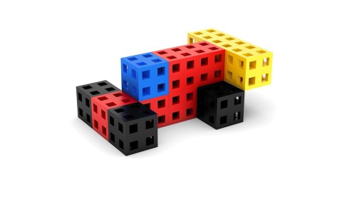 Zestaw klocków konstrukcyjnych - Meli Cube 50 el. Zestaw klocków konstrukcyjnych - Meli Cube 50 el.