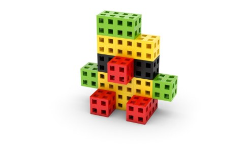 Zestaw klocków konstrukcyjnych - Meli Cube 50 el. Zestaw klocków konstrukcyjnych - Meli Cube 50 el.