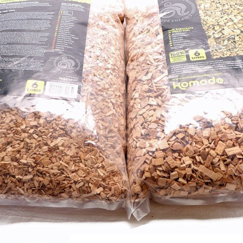 Komodo Fine Beech Chips 6l - zrębki bukowe drobne Komodo Fine Beech Chips 6l - zrębki bukowe drobne