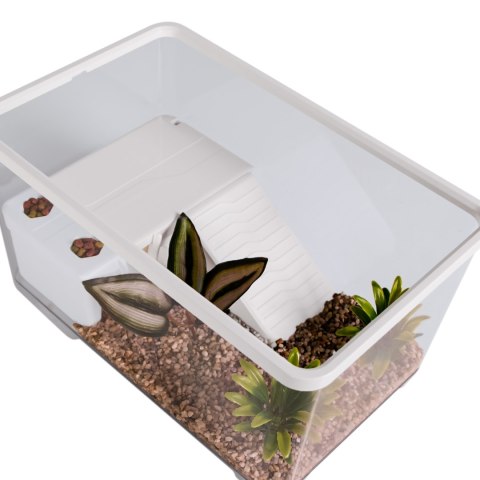 Sunsun Turtle Water Box M - akwarium dla żółwia z wyspą i filtrem Sunsun Turtle Water Box M - akwarium dla żółwia z wyspą i filtrem