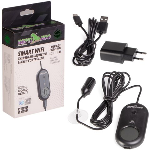 Repti-Zoo Smart Wi-Fi thermo-hygrometer - termometr i wilgotnościomierz Wi-Fi Repti-Zoo Smart Wi-Fi thermo-hygrometer - termometr i wilgotnościomierz Wi-Fi
