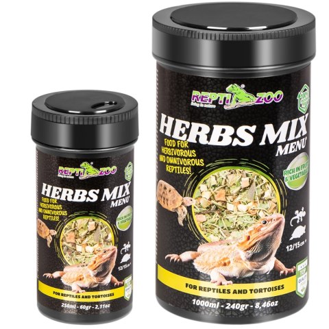 Repti-Zoo Herbs Mix Menu 1000ml - mieszanka roślinna dla gadów Repti-Zoo Herbs Mix Menu 1000ml - mieszanka roślinna dla gadów