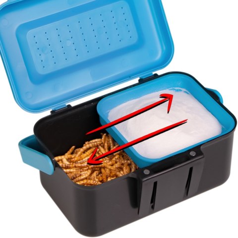 Terrario Live Food Box - podwójny pojemnik na żywą karmówkę Terrario Live Food Box - podwójny pojemnik na żywą karmówkę