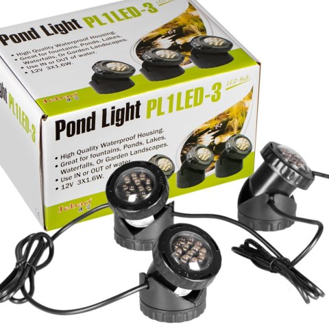 Jebao Pond Light LED 3 - kolorowe lampki LED do oczka i ogrodu Jebao Pond Light LED 3 - kolorowe lampki LED do oczka i ogrodu