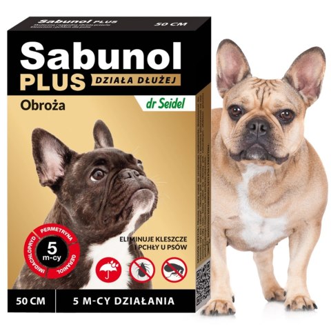 Sabunol Plus Protect Collar 50cm - obroża przeciw pchłom i kleszczom Sabunol Plus Protect Collar 50cm - obroża przeciw pchłom i kleszczom