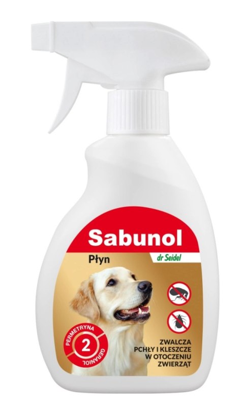 Sabunol Spray 250ml - płyn do zwalczania pcheł z legowiska i otoczenia Sabunol Spray 250ml - płyn do zwalczania pcheł z legowiska i otoczenia