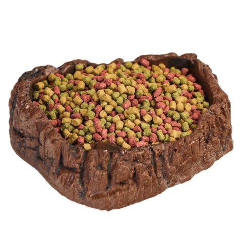 Terrario FoodWood M - miska na pokarm i wodę 17x14x4cm Terrario FoodWood M - miska na pokarm i wodę 17x14x4cm