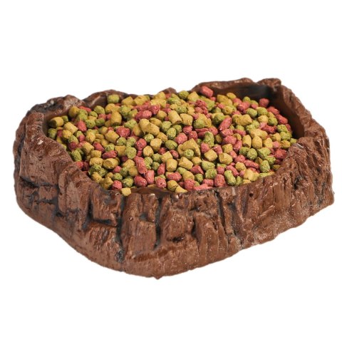 Terrario FoodWood M - miska na pokarm i wodę 17x14x4cm Terrario FoodWood M - miska na pokarm i wodę 17x14x4cm