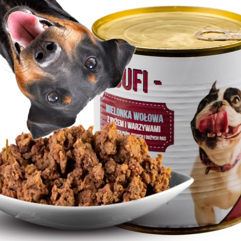 Bufi Karma dla Psów Premium - 80% mięsa wołowego Bufi Karma dla Psów Premium - 80% mięsa wołowego
