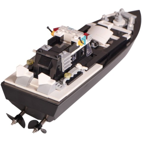 Flytec V103 Police - łódka zdalnie sterowana składane klocki 2w1 Flytec V103 Police - łódka zdalnie sterowana składane klocki 2w1