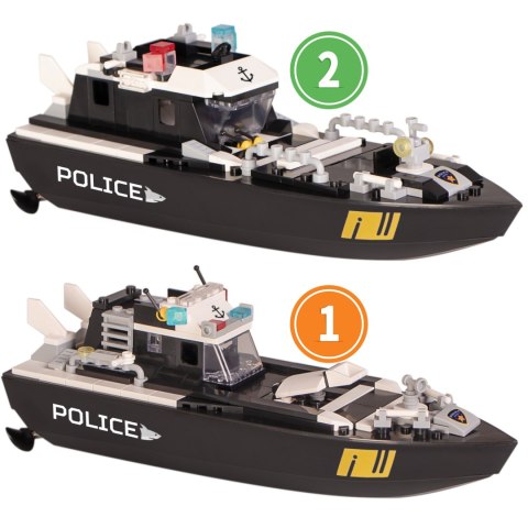 Flytec V103 Police - łódka zdalnie sterowana składane klocki 2w1 Flytec V103 Police - łódka zdalnie sterowana składane klocki 2w1